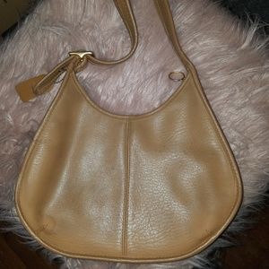 Vintage Coach Tan Leather Ergo Shoulder Bag